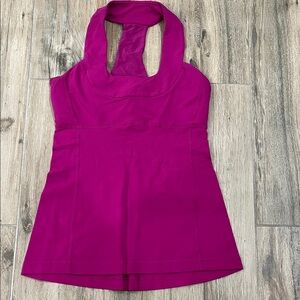 Lululemon Athletica Pink Tank Top with Built in Bra Size 4